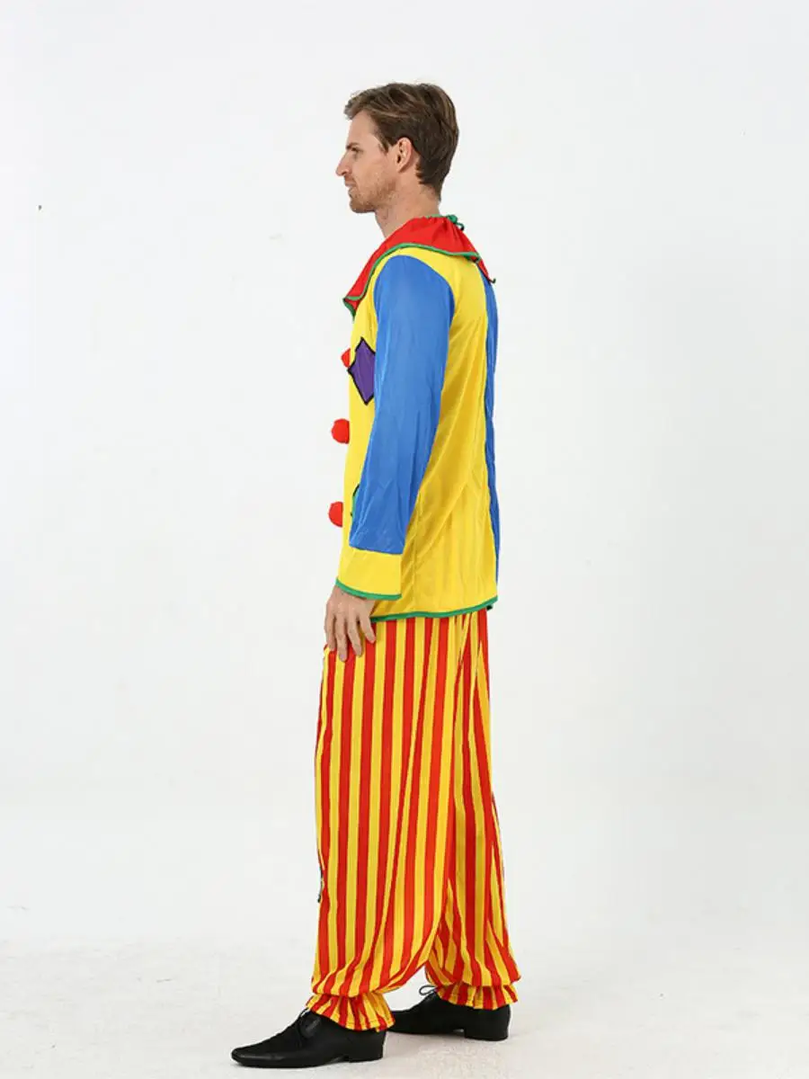 Nuovo cosplay loween Clown Costume da ballo per adulti Vestito da performance sul palco Capelli lisci Par Indossare poliestere Nessun registro del marchio...