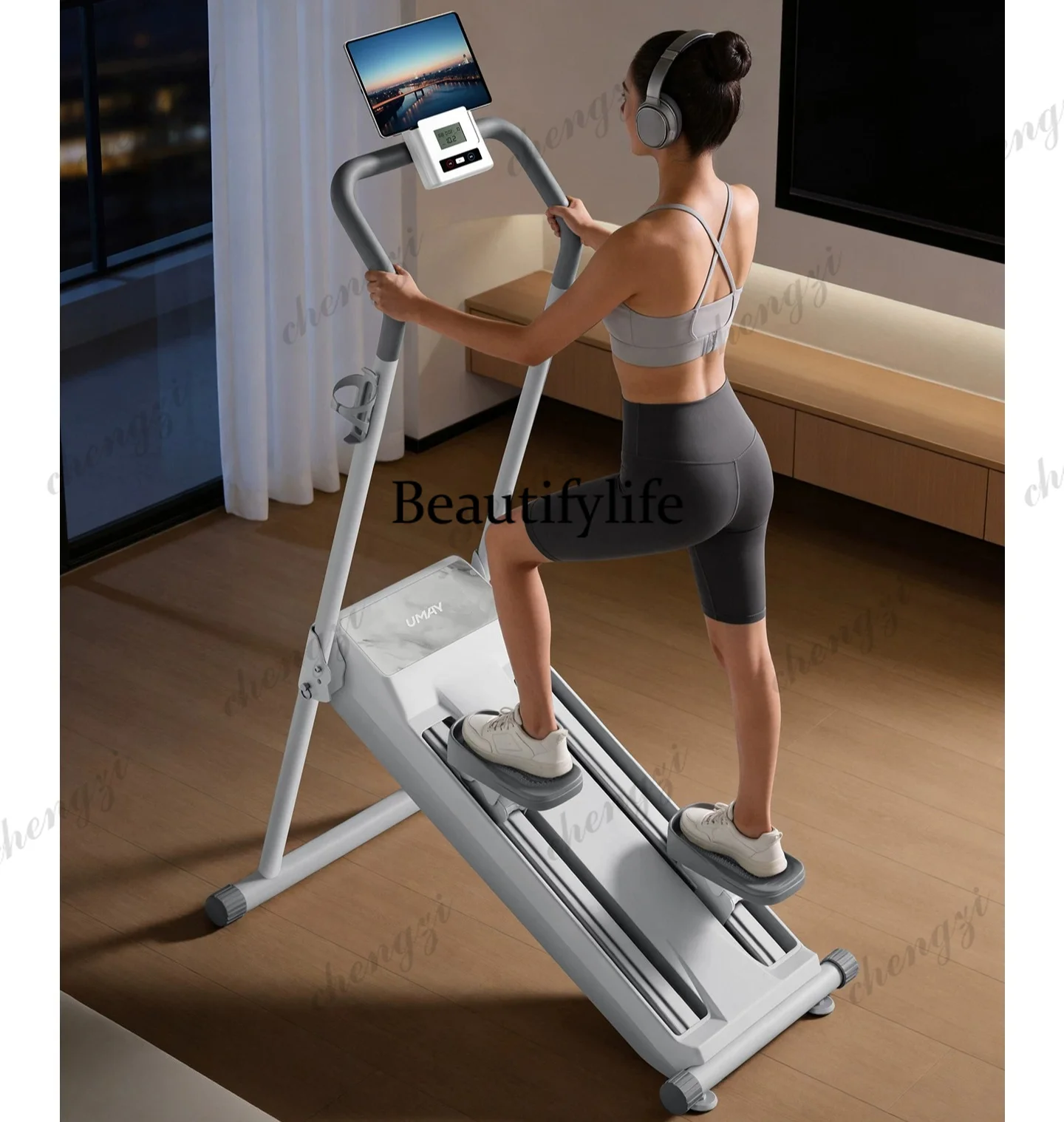 Magnetic control climbing machine Fitness home Stepping climbing machine Mountaineering machine Foldable P7
