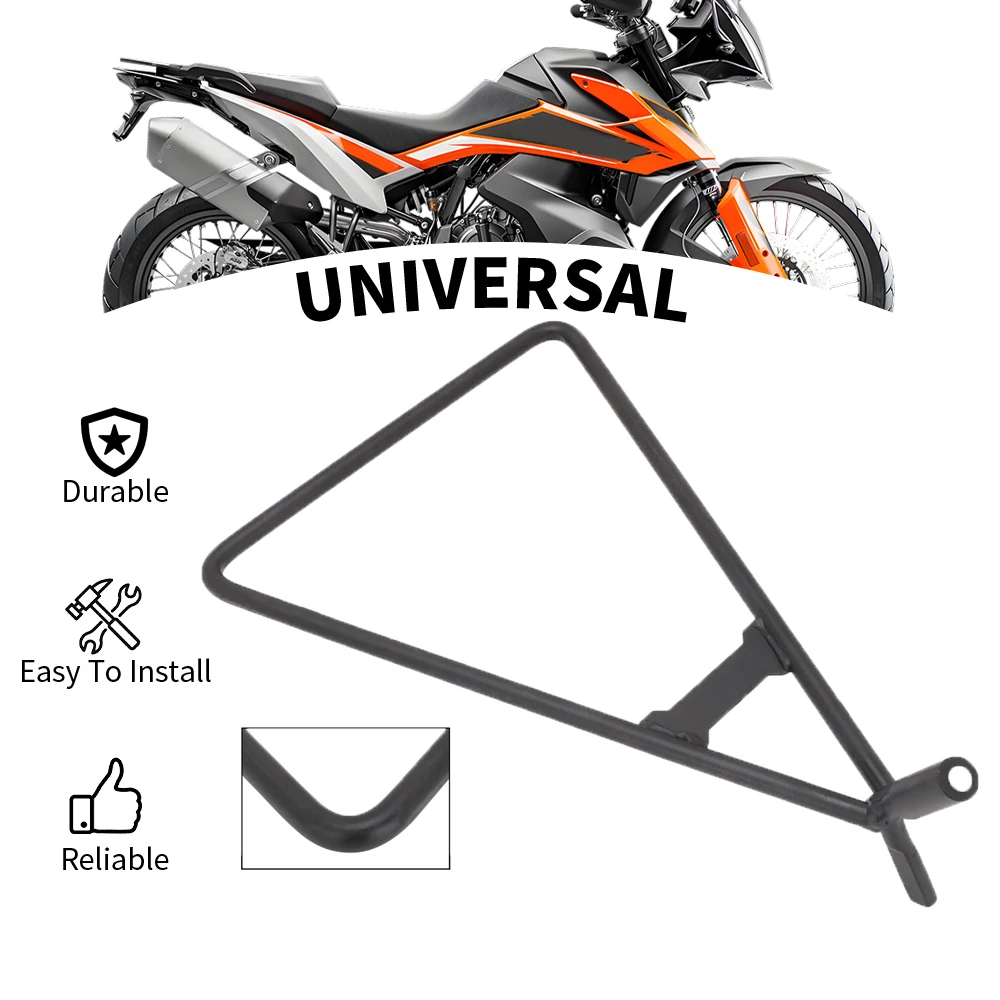 Soporte Lateral Triangular para Motocicletas, Soporte de Acero para Motocicletas Eléctricas y de Cross ‌   Soporte de Repuesto para Honda, Yamaha, Suzuki, Kawasaki, KTM