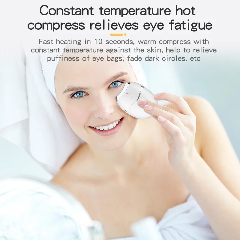 Mini pulverizador de niebla para rostro y ojos con vaporizador facial y de compresión caliente de temperatura constante con masaje de compresión caliente calefactor