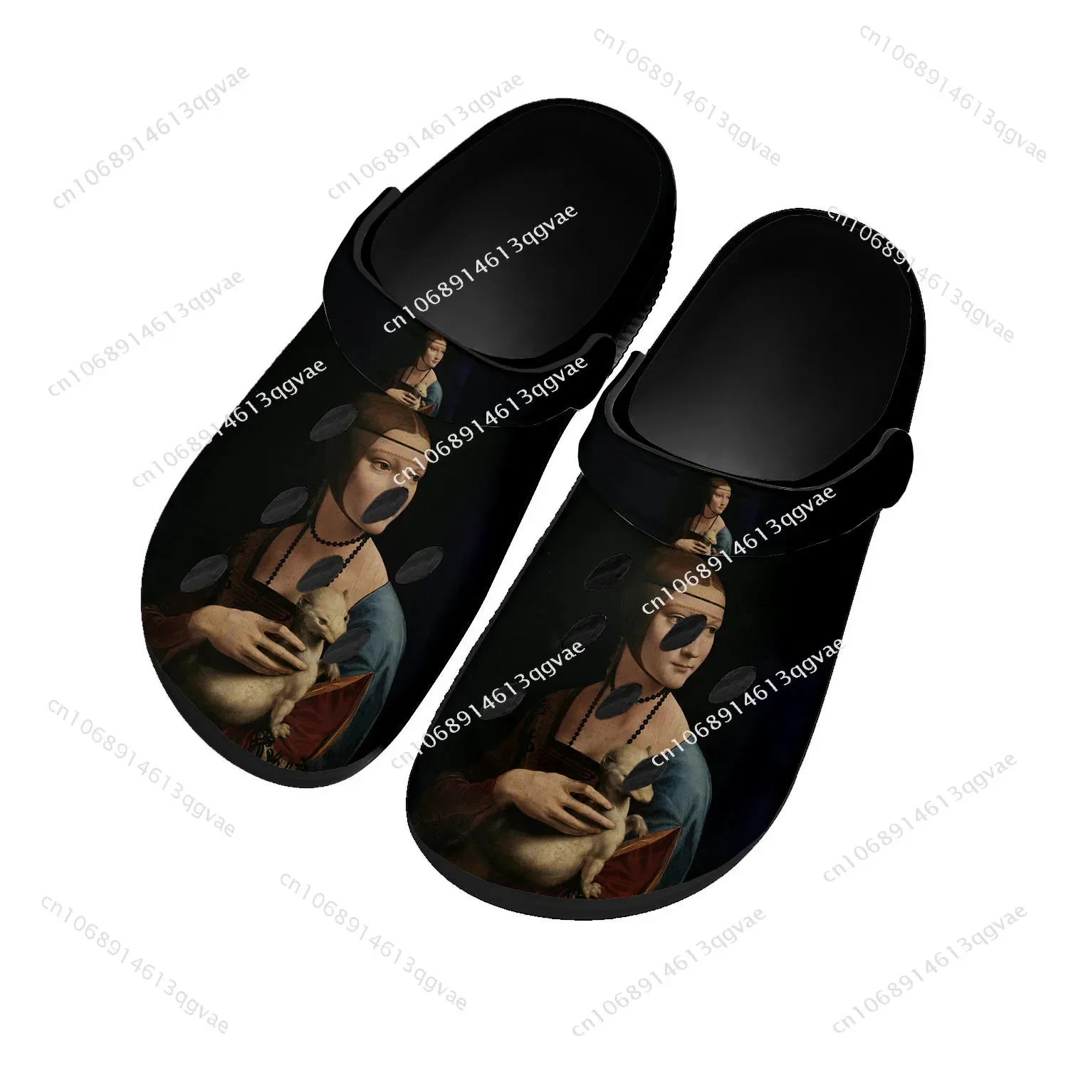 

Lady with an Ermine Home Clog Mens Women Youth Boy Girl Sandals Shoes Garden Custom Made Breathable Shoe Beach Hole Slippers