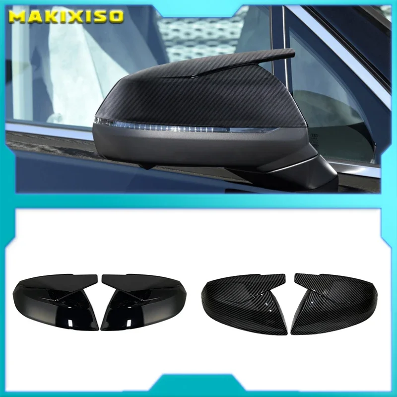 ABT style rearview mirror cover For Audi Q5 Q5L SQ5 Q7 SQ7 FY 4M 45 50 55 60 TDI TFSI S Line Sline 2016-22 Replacement lens cap