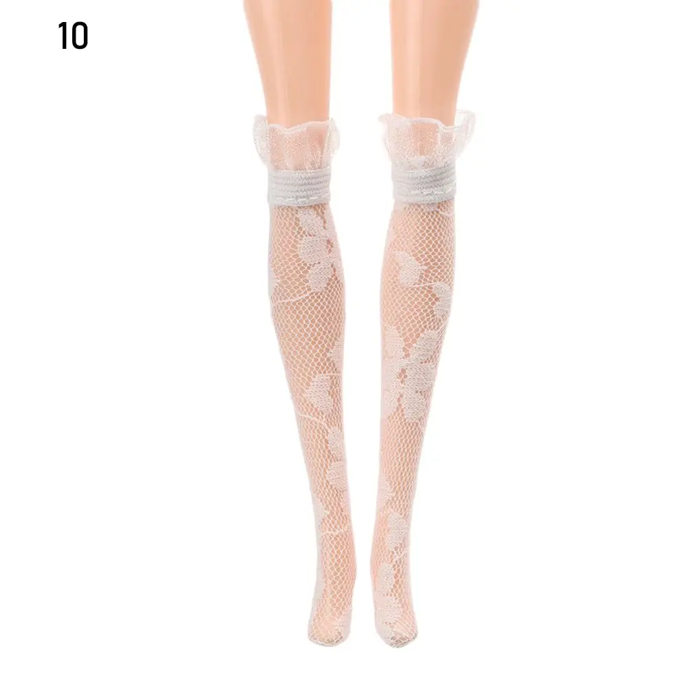

Hot Dollhouse Decoration Toys Children Kids Girl Lace Socks Doll's Clothes Accessories Christmas Gift 1/6 Doll Stockings