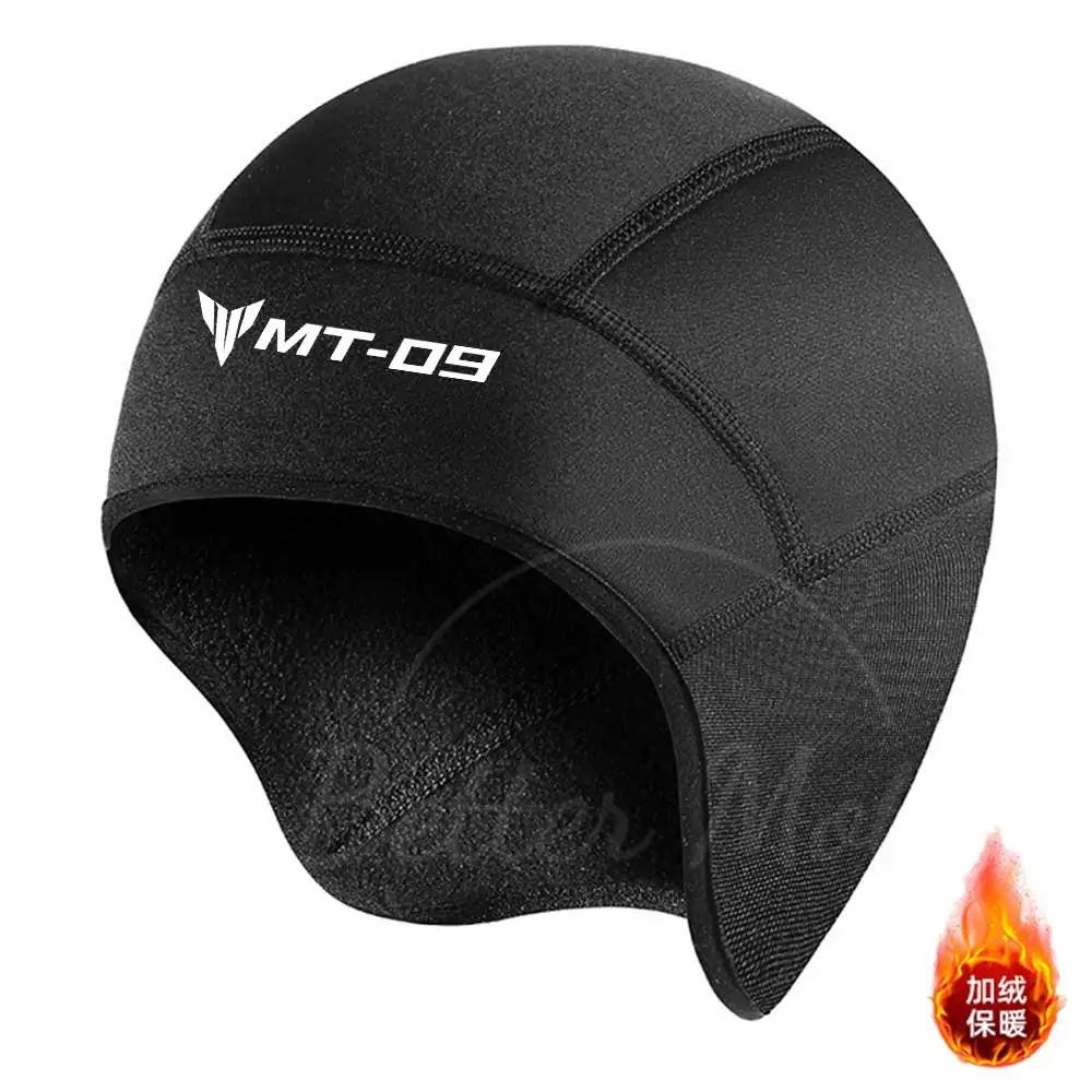 Skull Cap Helmet Liner with Glasses Holes, Winter Thermal Cycling Cap for Men & Women, Cycling Hat Beanie For yamaha MT-09