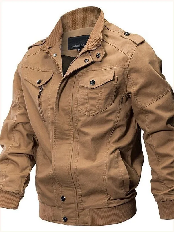 

Мужская куртка из чистого хлопка на осень-зиму-весну, тонкая, с флисовой подкладкой, теплая, в стиле милитари, для молодежи и мужчин среднего возраста, модная, трендовая