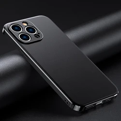 LANGSIDI Leather Phone Case for iPhone 17 16 15 14 Pro Max Air Plating Soft Edges Shockproof 360 Full Protective Back Cover