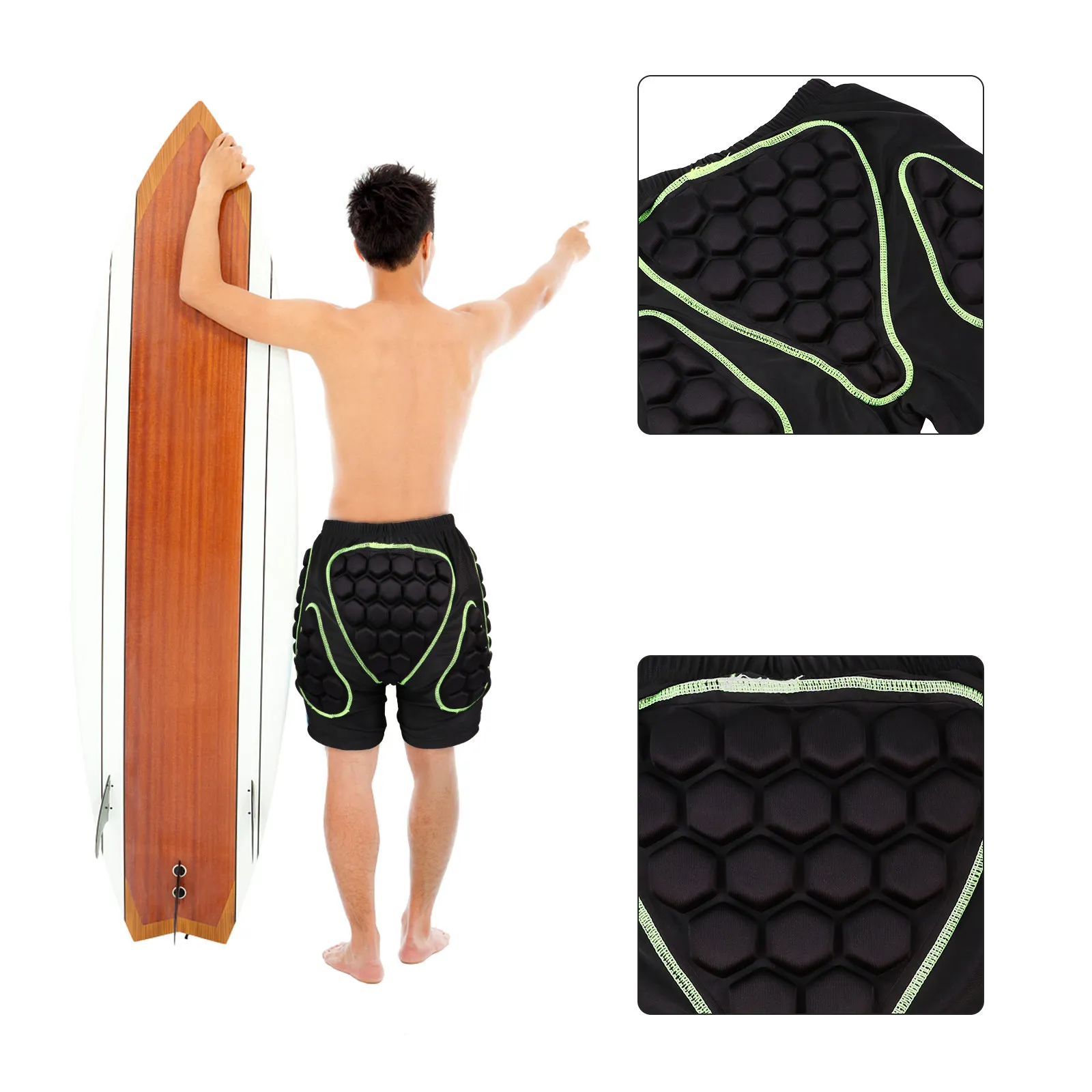 

Men Breathable Downhill Shorts Hip Padded 3D Protection Cycling Mountain Bike Outdoor Shock Resistant Protective Padded Slider