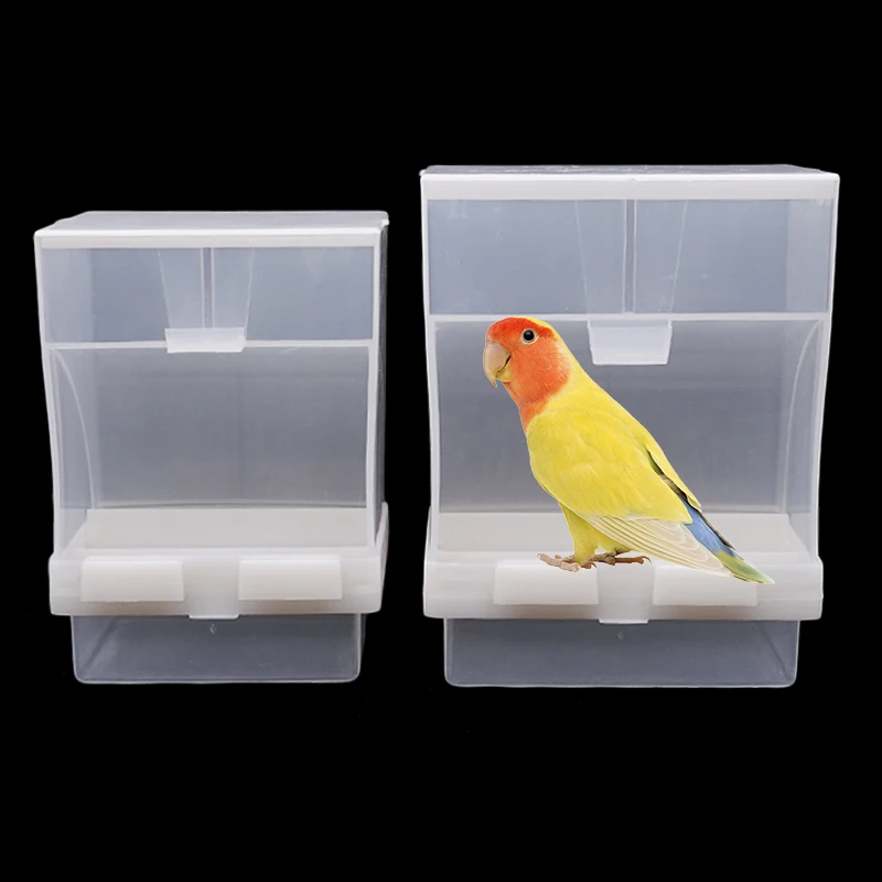 1-5 Pcs Removable Automatic Bird Feeder Pet Bird Container Prevention Splash Food Skin Peony Hanging Bird Feeding Tools