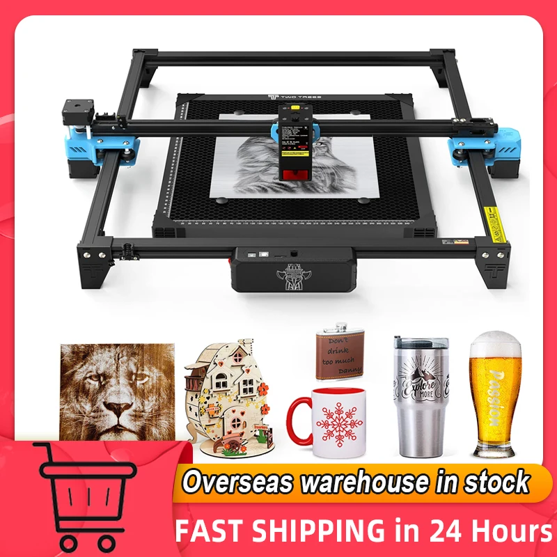 Two Trees TTS-20 PRO Laser Engraver 20W Laser High Speed Engraving Machine 418x418mm Work Area Support Offline TF Card Engrave