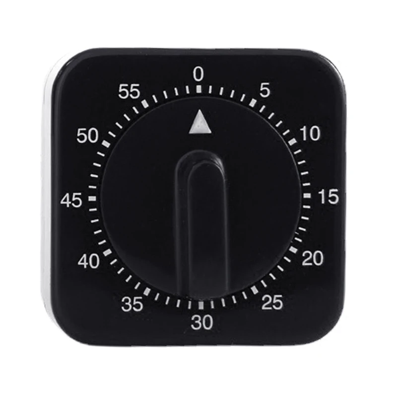 Portable Timers 60 Minutes Mechanical Timers Kitchen Chef Timer Clock Loud Alarm Counters Manual Timer 2.4x2.4 inhces DropShip