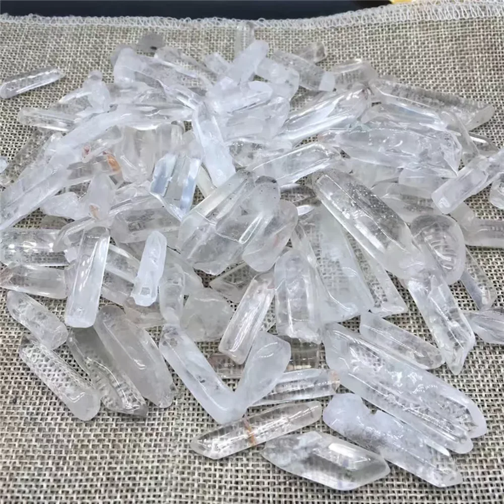 Tibet Batch Natural Transparent Quartz Crystal Point End Wand Sample Healing Crystal Wands for Sale