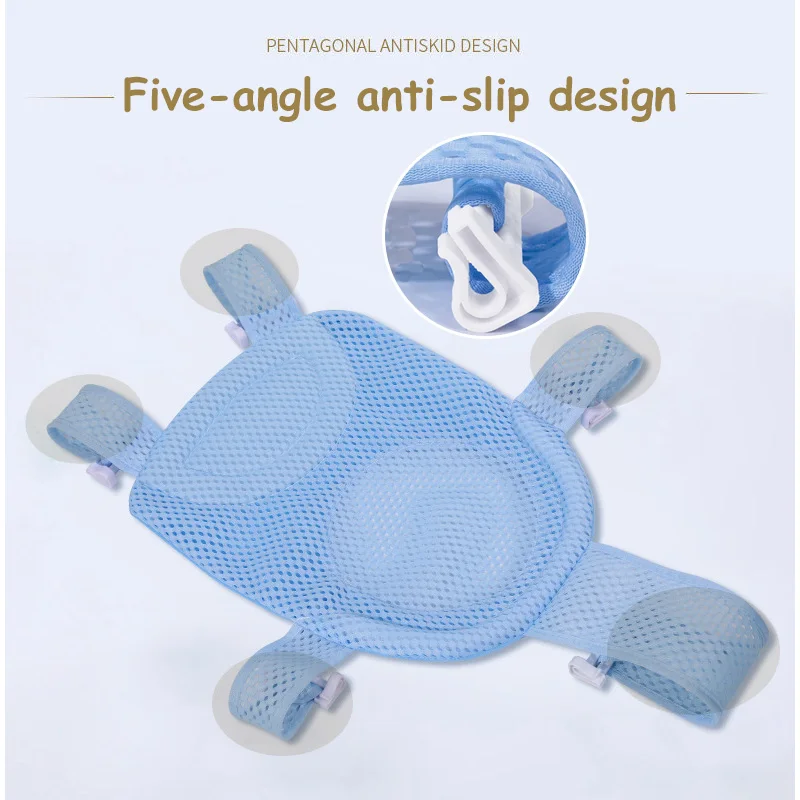 Baby Bath Seat Support Mat Foldable Bath Tub Pad &amp Chair Newborn Bathtub Pillow Infant Anti-Slip Soft Comfort Body Cushion