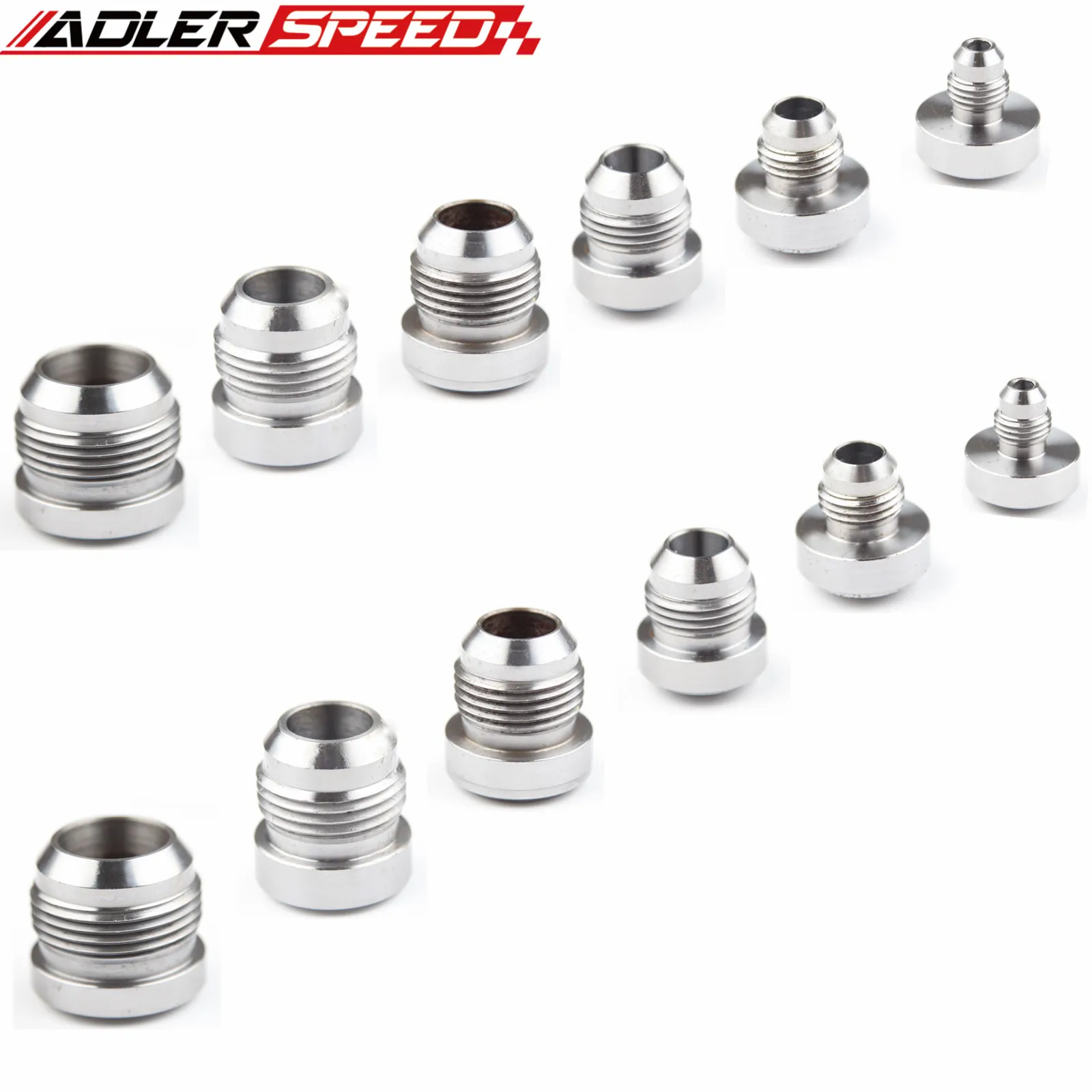 

ADLERSPEED 2PCS 4AN 6AN 8AN 10AN 12AN 16AN 20AN Male Steel Weld On Fitting Bung Adapter