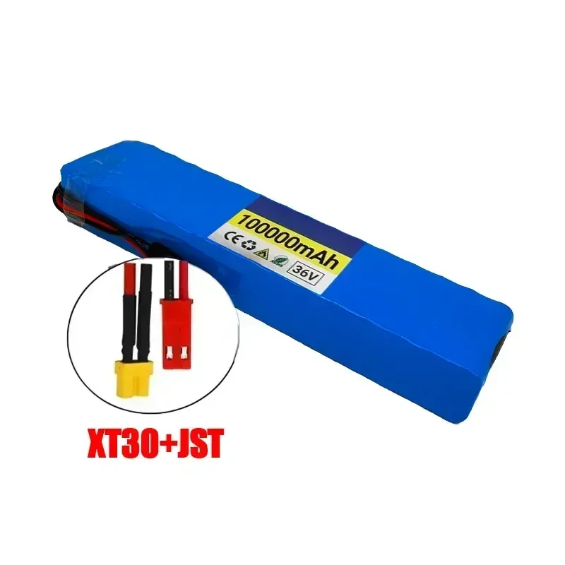 36 V 100Ah 18650 Oplaadbare Lithium Batterij 10S3P 1000 W met BMS voor Fiets Scooter Batterij + Lader