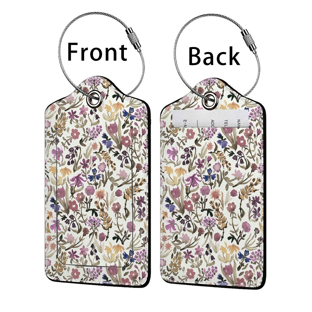 الزهور الجميلة مختومة الجلود الأعمال الأمتعة العلامة حقيبة عنوان التسمية الأمتعة الصعود حالة التسمية اسم معرف عنوان كليب #3