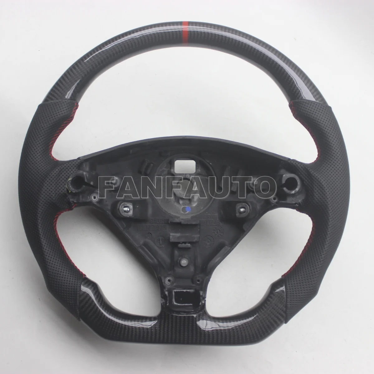 Replacement D Shape Real Carbon Fiber Steering Wheel with Leather for Opel Astra G 1998-2009