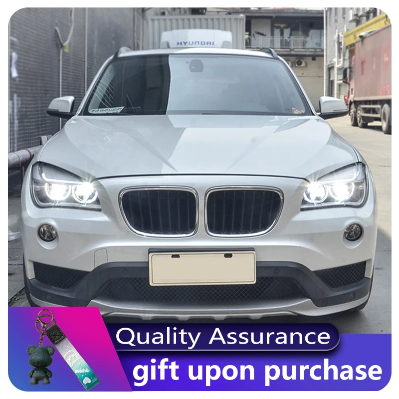 المركبات لسيارات BMW X1 E84 F49 2010-2015 المصابيح الأمامية DRL الضوء الأمامي DRL رئيس مصباح سيارة ترقية LED عدسة المصباح الأمامي السيارات ضوء النهار Asse