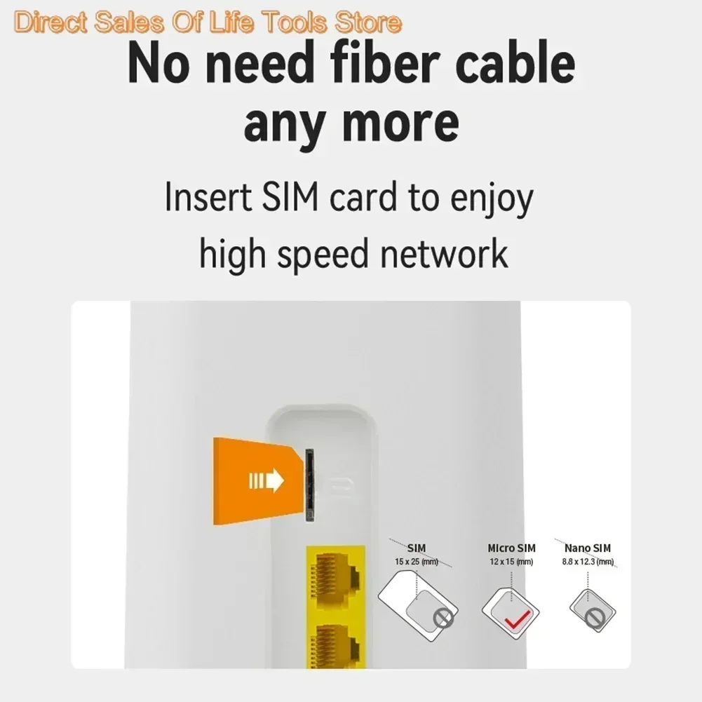جديد 4G LTE موزع إنترنت واي فاي 300Mbps 3LAN VPN CPE RJ45 مع فتحة بطاقة SIM المدمج في هوائي المنزل مكتب شبكة راوتر مودم لاسلكي