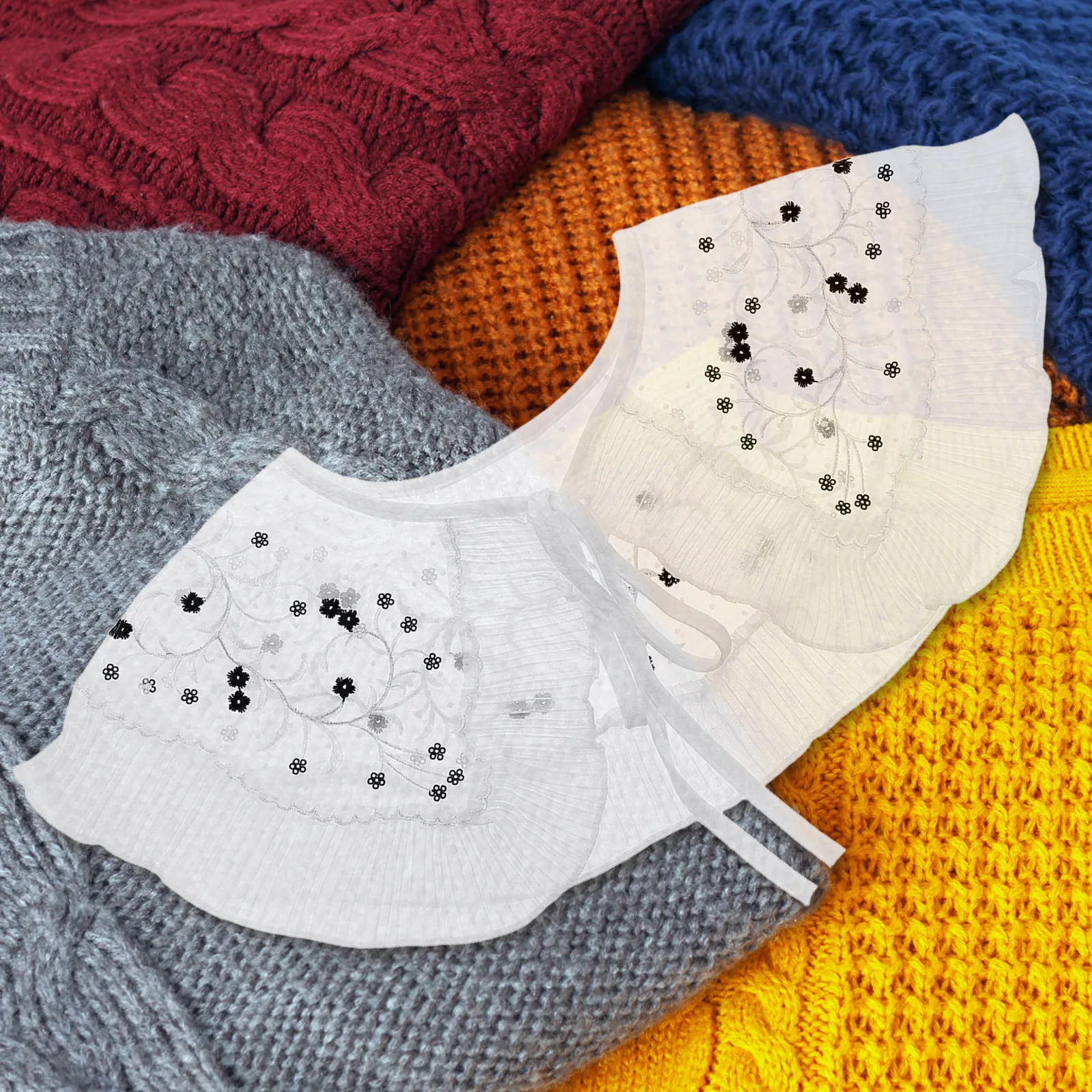 

Shawl Fake Lightweight Faux Collar For Women Fashion Neckline Decor Replaceable Shirt Ornament Faux Shirt Collar