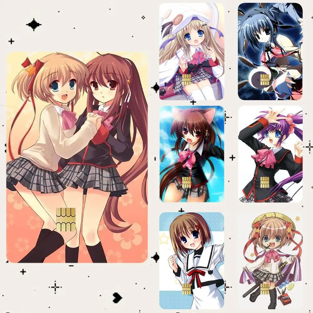L-Little Busters  HD Waterproof Card Skins Protective Stickers for Credit Bank Game Cards