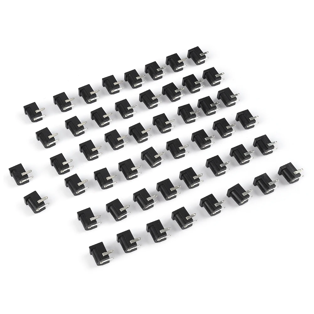 

DC Power Pail 50PCS 5.5mm x 2.1mm 50PCS DC Power Barrel Jack Adapter Breadboard