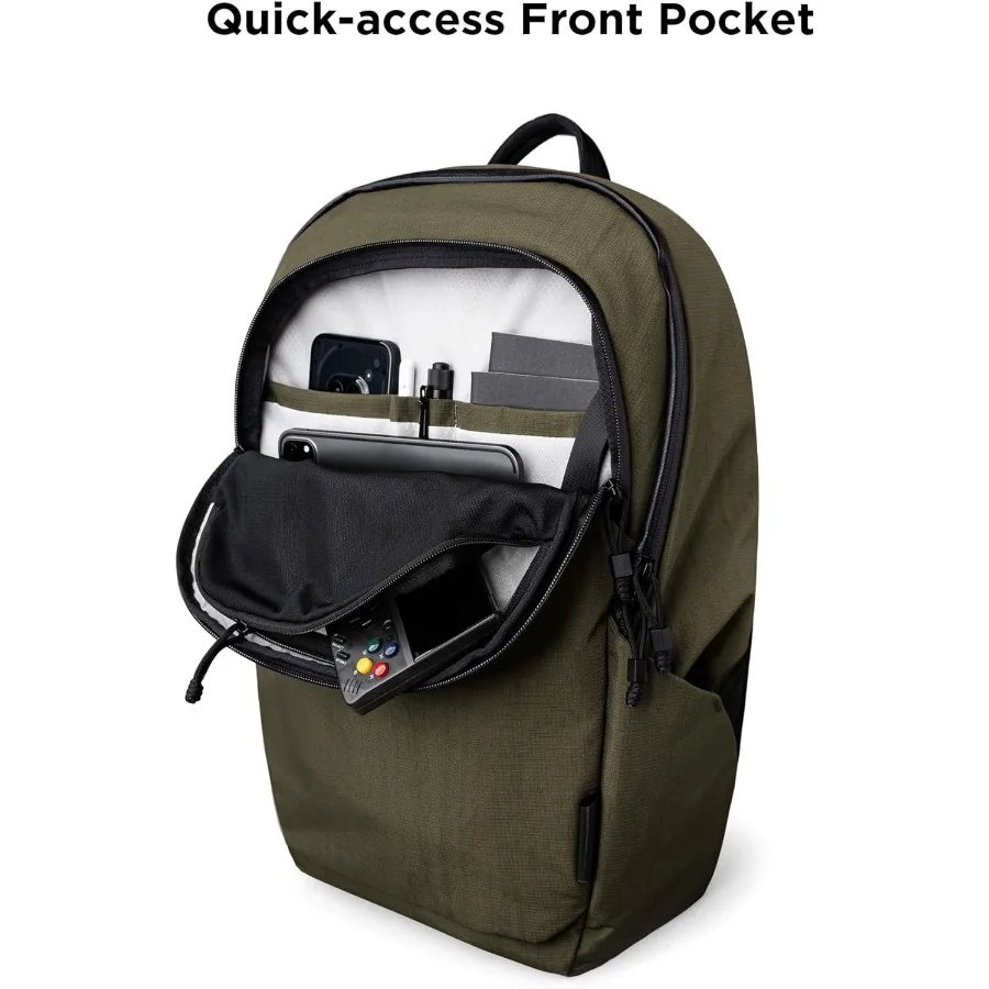 حقيبة ظهر ALPAKA Bravo سعة 23 لترًا - حقيبة ظهر للكمبيوتر المحمول تناسب أجهزة الكمبيوتر مقاس 16 بوصة وحاملات زجاجات المياه مبطنة بالصوف لحماية الأعمال #4