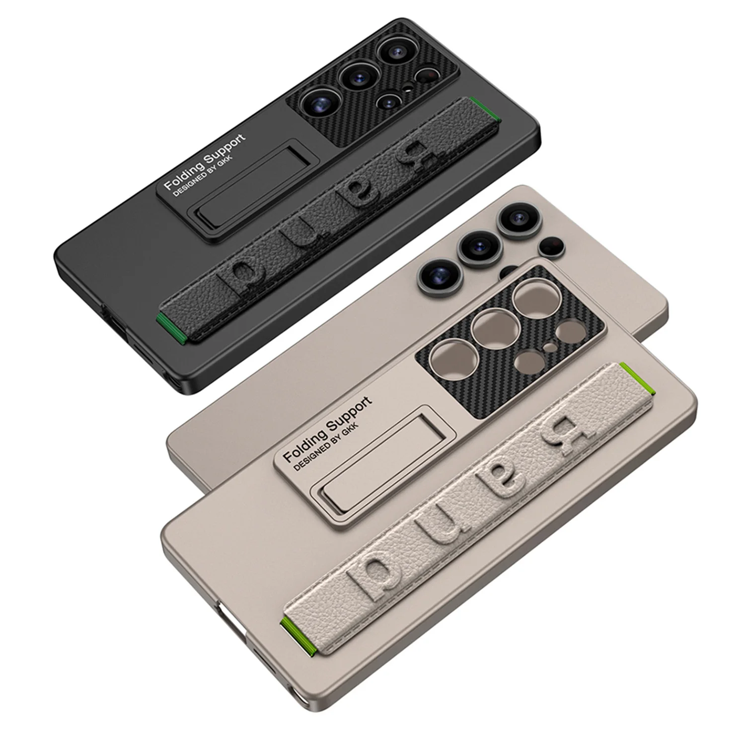 Ultra fino duro pc à prova de choque fosco capa de telefone para samsung galaxy s25 s24 s23 s22 ultra s25 plus caso com suporte alça de pulso