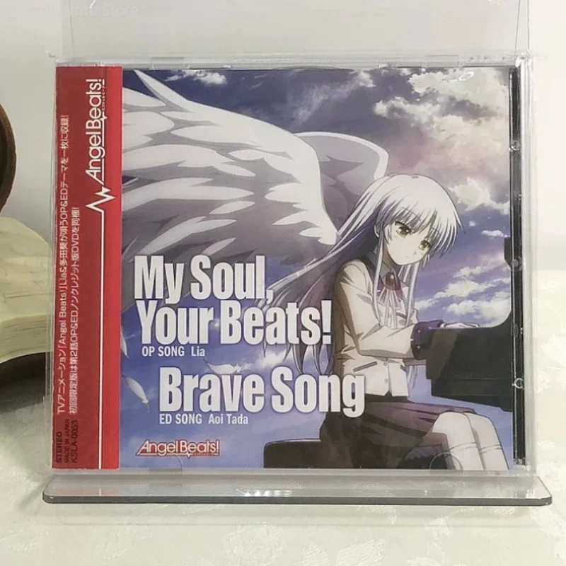 Classic Anime Game Angel Beats Lia Music CD DVD My Soul Your Beats Brave Song OST Album Walkman Recorder Soundtracks Box