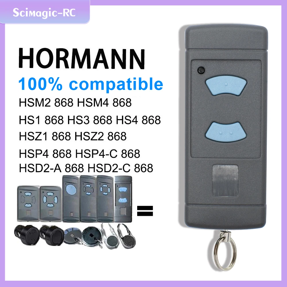 

Clone HÖRMANN 868.35mhz Remote Control HSM2 HSM4 HSE2 HSE4 868mhz for Garage Gate Door Hormann HS1 HS2 HS4 Hand Transmitter