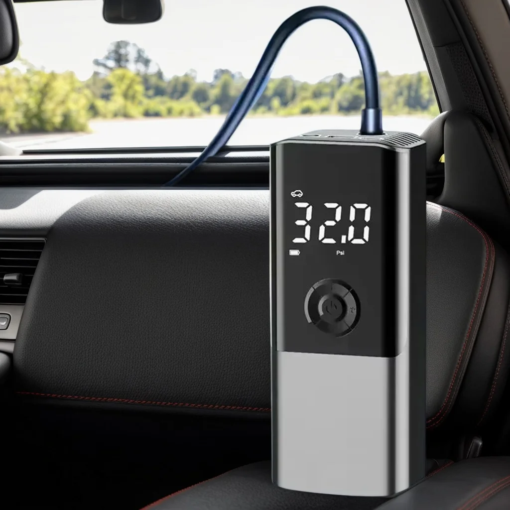 

Wireless Car Air Compressor 6000mAh Portable Electric Tire Pump for Car Motorcycle Bike Ball