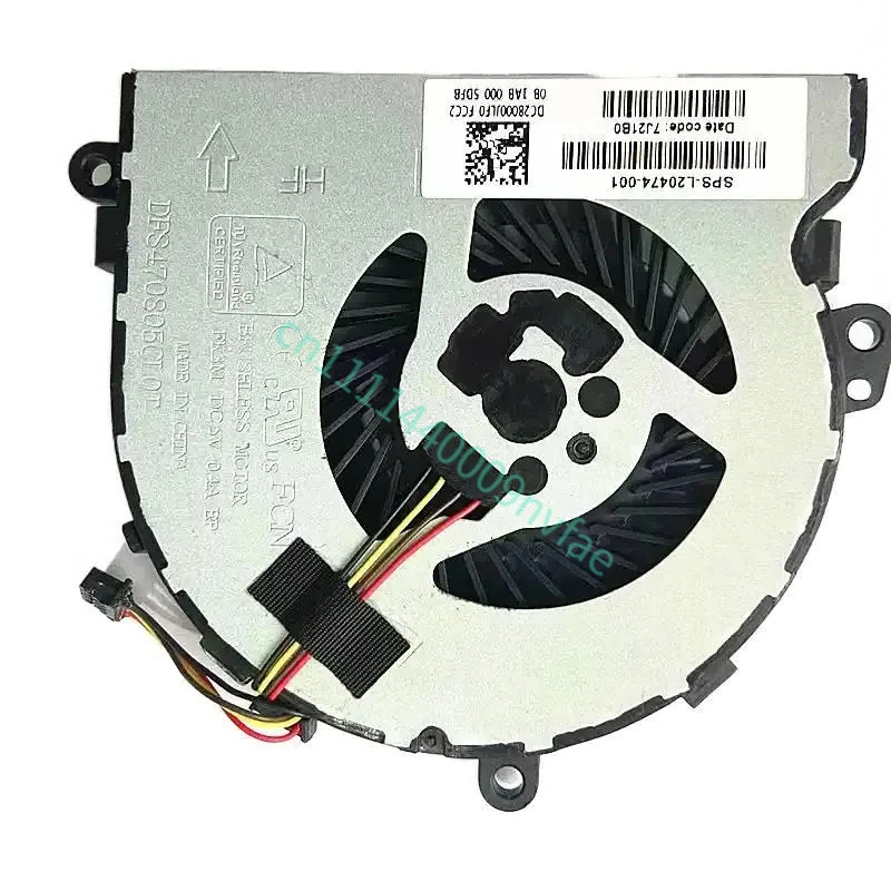 Replacement New Cooling Fan for HP 15-DA 15-DR 15-DX 15-DB 15Q-DX 15T-DS 250 G7 255 G7 256 G7 Series  DFS470805CLOT Fan 0.1