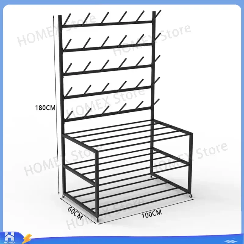 Boxing Gloves Storage Rack Mobile Sandbag Holder Foot Target Stand for Taekwondo Kickboxing Gym Equipment Organizer Wall