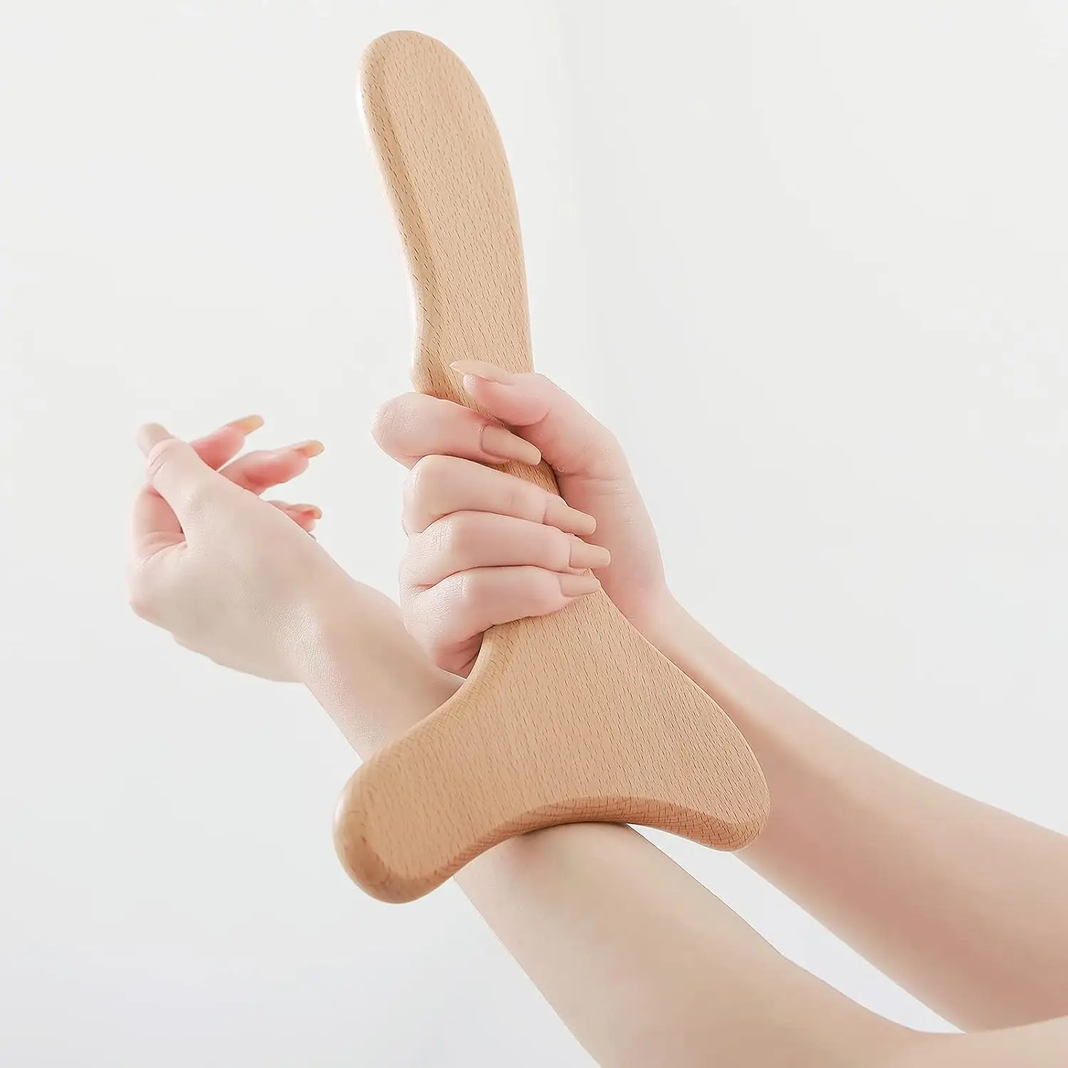 Wood Therapy Massage Tool Lymphatic Drainage Massager One-handed Body Sculpting Tools For Anti-Cellulite Gua Sha Muscle Release