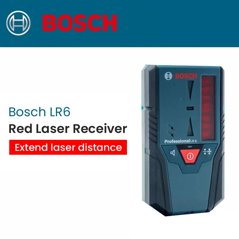 

Bosch LR7 Laser Receiver Green and Red Laser Lines Receiver 8cm Large Receiving Area for Laser Level GCL 3-60 XG / GLL 3-80/C/CG