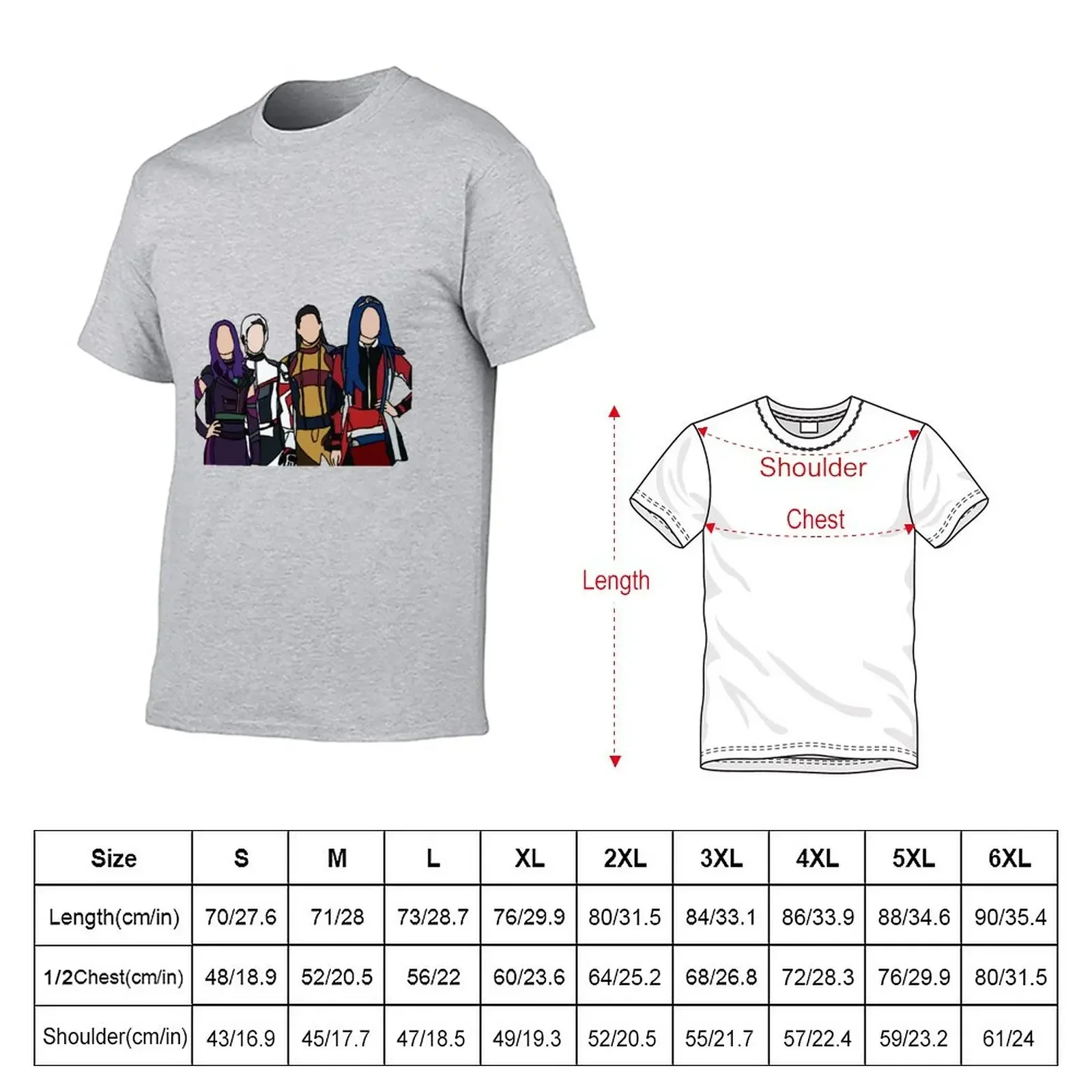 Descendants T-Shirt new edition vintage anime shirt Blouse t shirt men 100℅ cotton