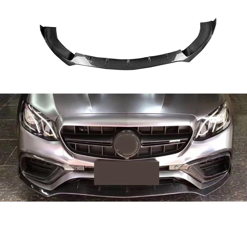 

Для Mercedes E-Class W213 E63 передняя губа из углеродного волокна, модифицированная передняя лопата, подбородок, автозапчасти, комплект кузова