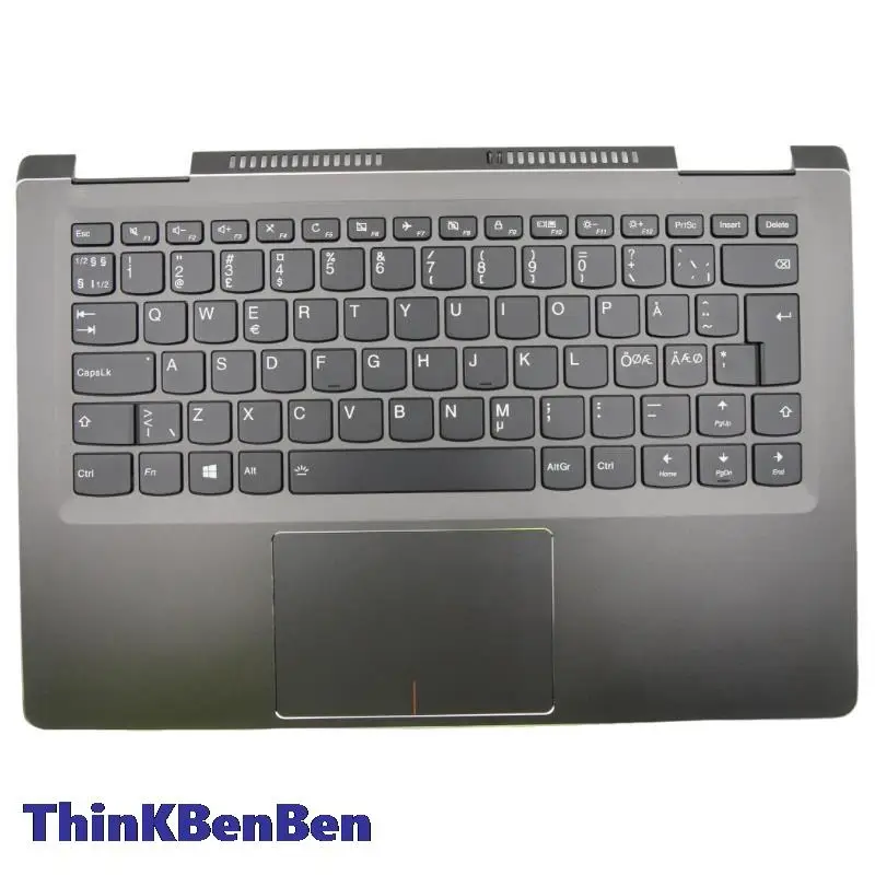 

NDC Nordic Black Keyboard Upper Case Palmrest Shell Cover For Lenovo Ideapad Yoga710 14 14ISK 14IKB 5CB0L47363