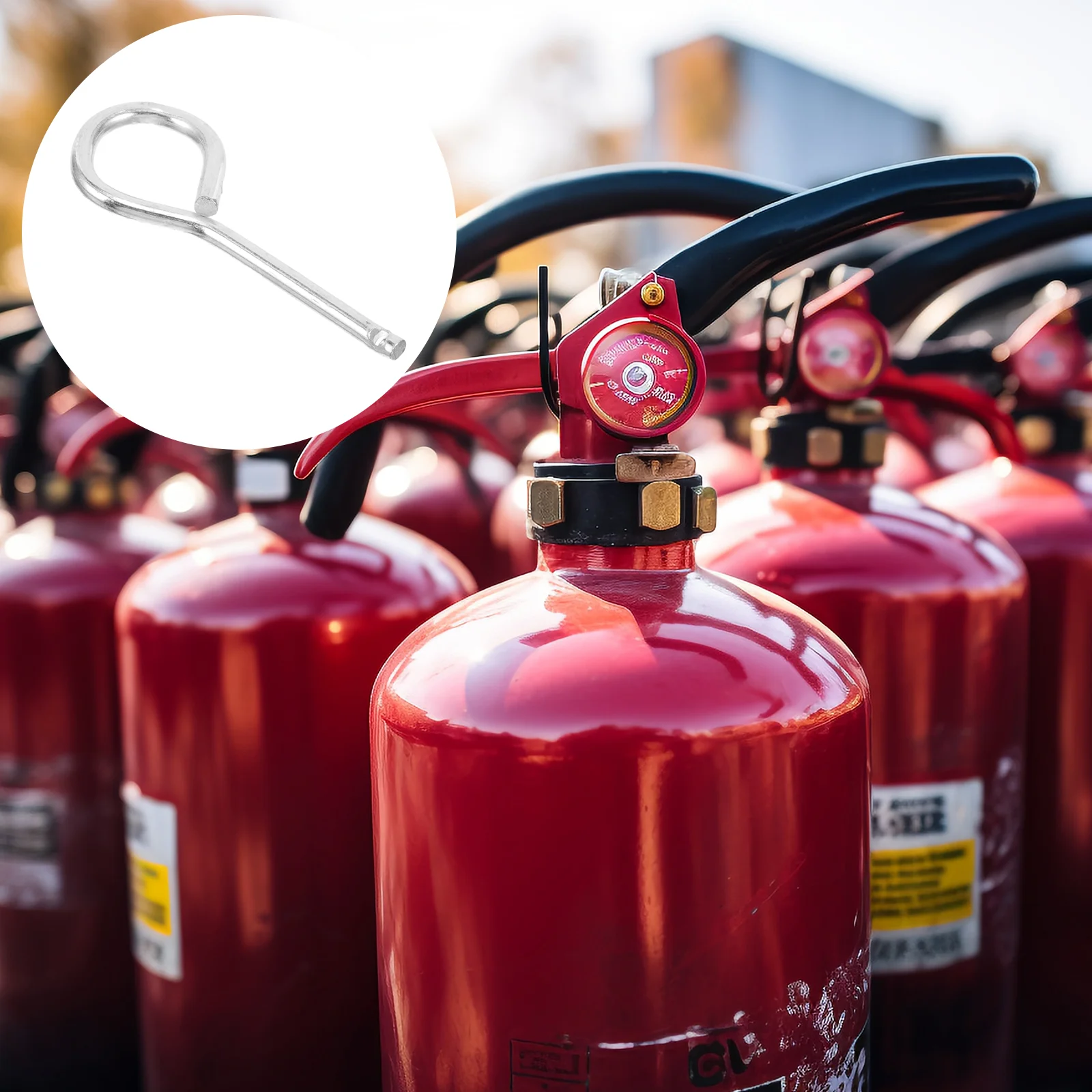 10 Uds. Pestillo de extintor extiguiser de incendios, pasadores de bloqueo de repuesto automático, componente, Kit de pernos de Metal