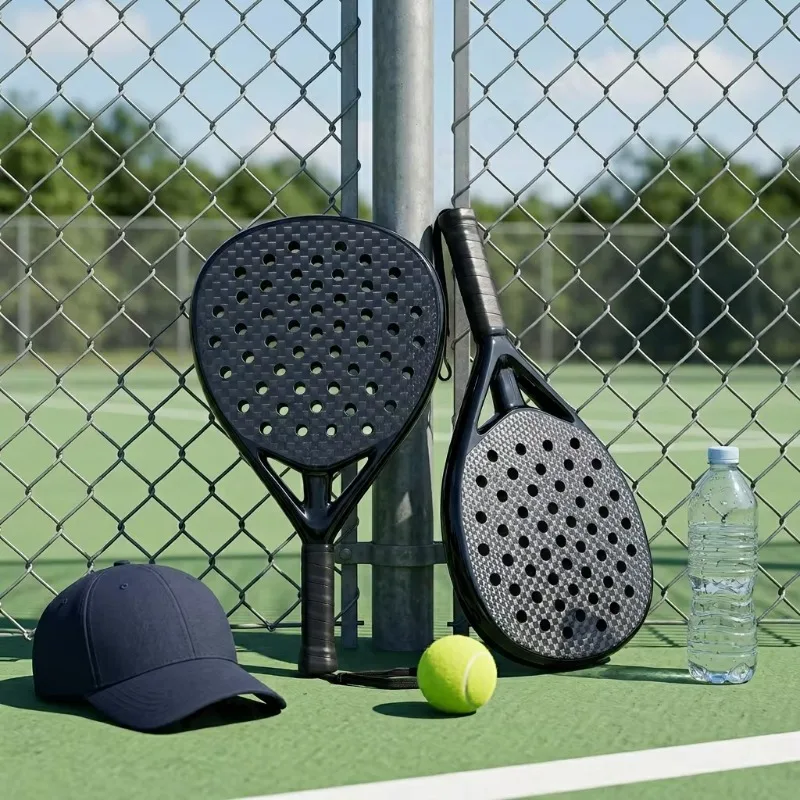 Ranked Quality  Design 12K Carbon 3D Hexagon Padel Racket Tennis Racket