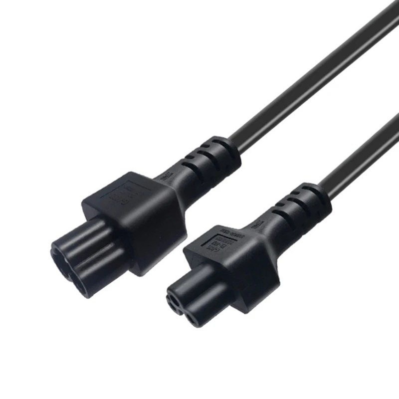 IEC320 C5 to Adapters Cable to C5 Laptops Power Adapters Plugs