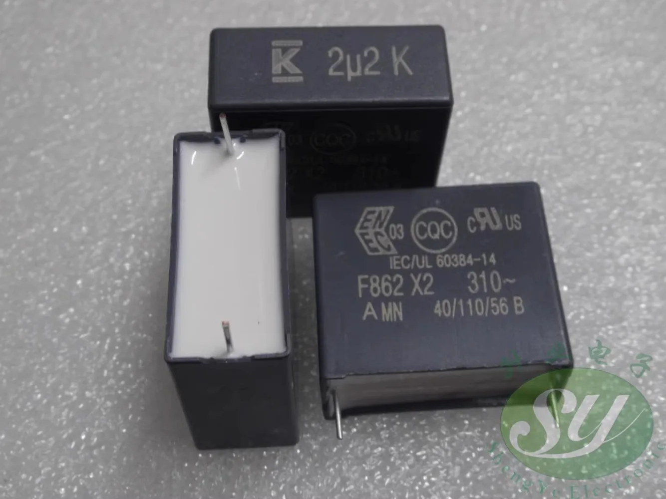 

5PCS F862 2.2uf/310VAC 2u2 225 New film capacitor 28MM