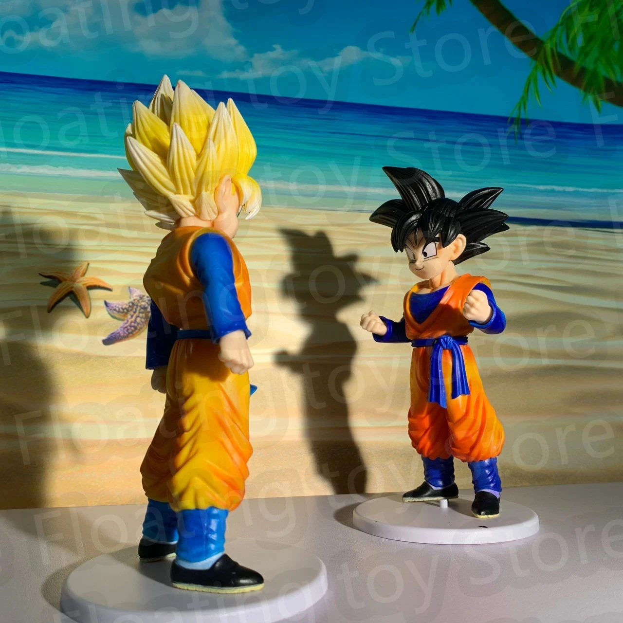 4Pcs/Set Middle Size Dragon Ball Anime Figure Super Saiyan Son Goku Torankusu Trunks Goten Action Figurine Model 18-20cm