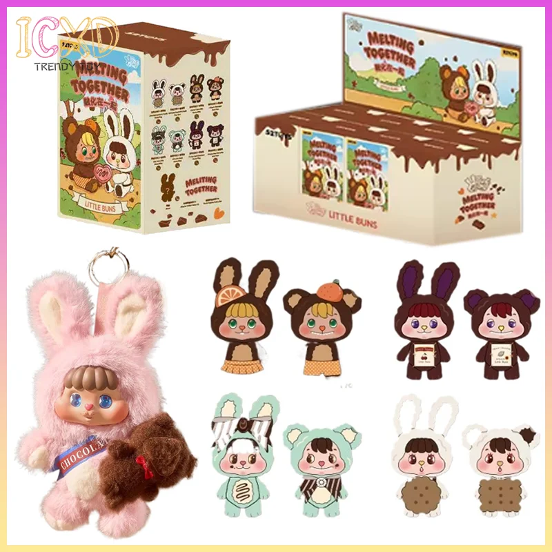 

Новая серия виниловых кукол Little Buns Melting Together: коллекционные фигурки в слепых коробках, кавайные подвески для сумок, загадочные коробки, аниме-фигурки, игрушки, подарок-сюрприз