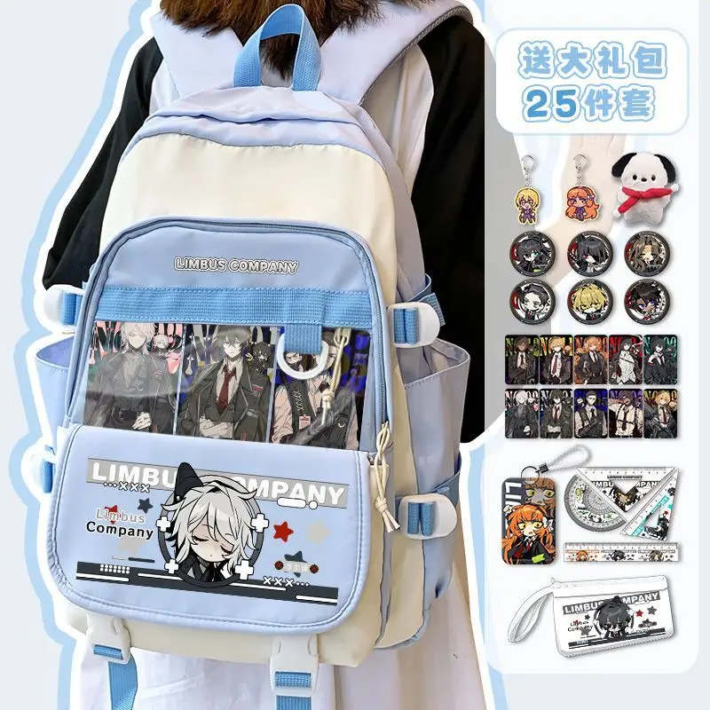 Limbus Company Anime Arrival Fashion Large Capacity Girls Boys School Use Daily Package Travel Bag Shoulder  Knapsack Backpack view 6
