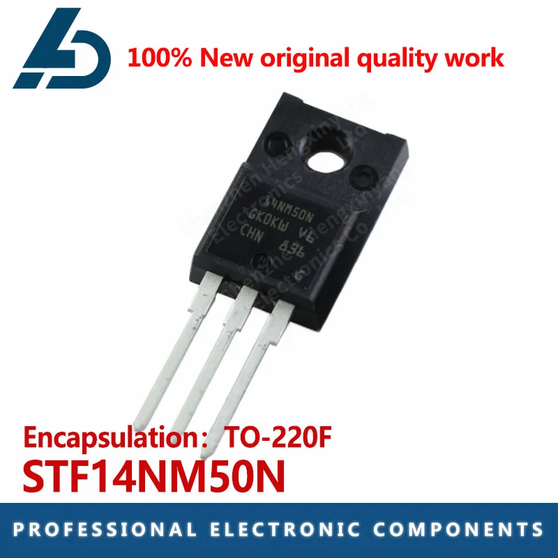 10PCS FET STF14NM50N 14NM50N 500V 12A package of TO-220F