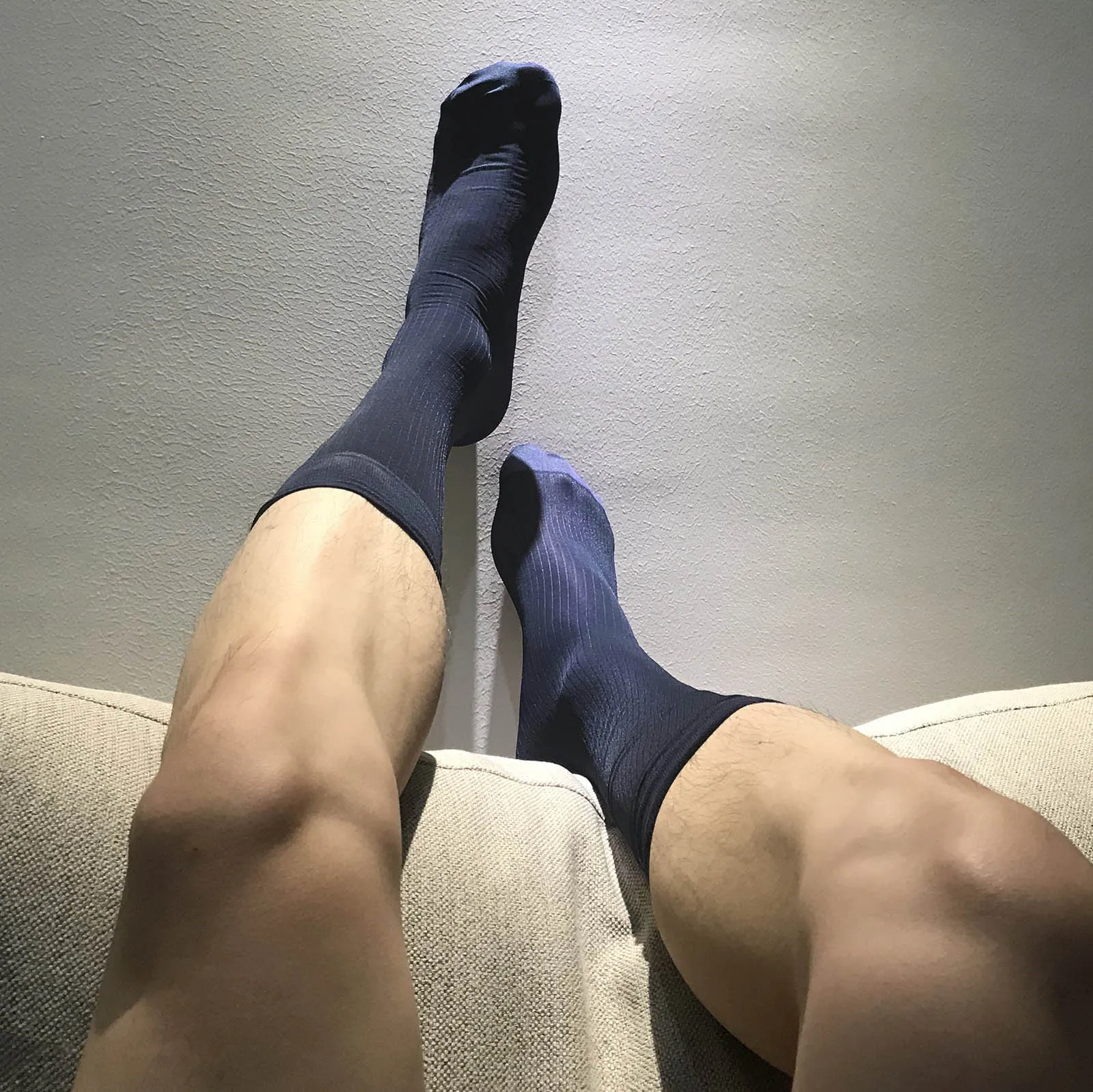 Men\'s Dress Socks Transparent Business Suit Tight Tube Stockings Formal Wear Sexy Male Breathable Nylon Strip BDSM Fetish Socks