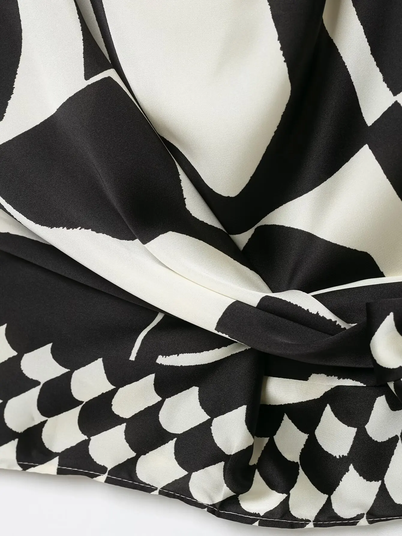 KLKXMYT Schickes Hosen-Set für Damen Ärmelloses Oberteil mit Schleife Geometrischer Druck Damenanzüge 2026 Sommer Lässige Damenoutfits – Detail 11