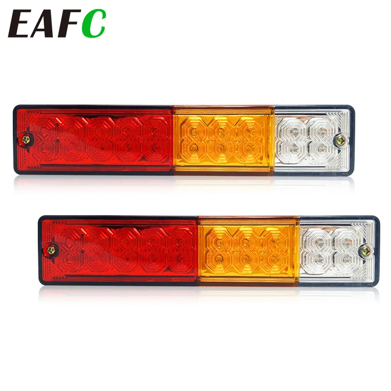 12V Car Light Assembly Tail Lights LED Rear Lamps Pair Boat For Trailer Truck Car Rear Brake Turn Signal Indicator Lamp Light