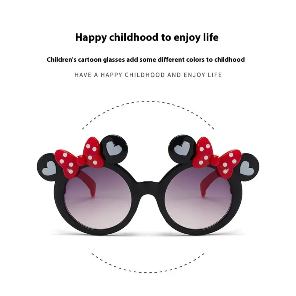 2025 Gafas de sol infantiles con forma de lazo, gafas de sol modernas para niños, niñas y bebés, gafas de sol de dibujos animados