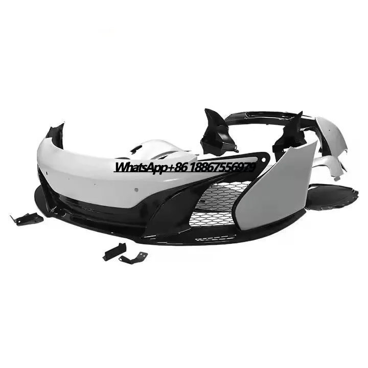 Upgrade 650S Style Dry Carbon Fiber Front Bumper Assembly for Mclaren MP4-12C Bodykit